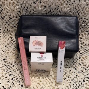 Yves Saint Laurent Black Cosmetic Bag Bundle